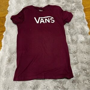 Vans Large Maroon Short Sleeve Tee
